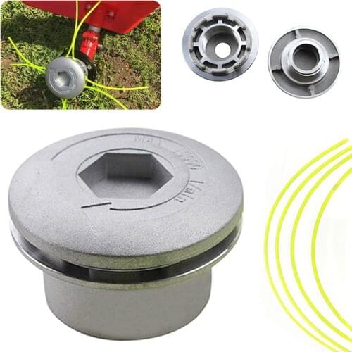 Aluminum Linehead String Grass Trimmer Head Spool Set for Gasoline Brushcutter Cutter Weed Eater Tools Accessory