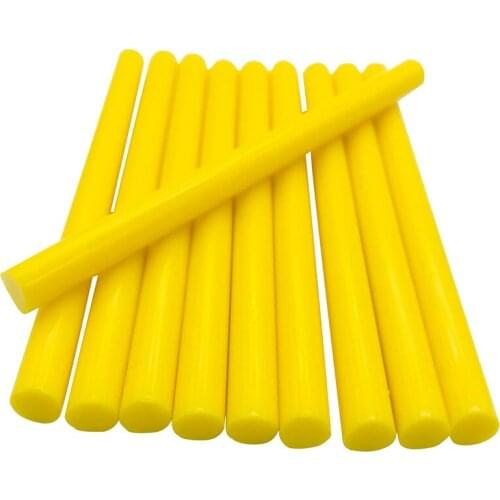 10 Pcs Yellow Color 7MM Hot Melt Glue Sticks For Electric Glue Gun Car Audio Craft Repair Sticks Adhesive Sealing Wax Stick