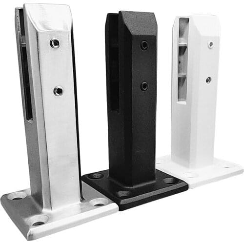 Stair Balcony Balustrade Handrail Glass Base Clip 160mm High Stainless Steel Glass Clamp