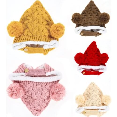 Lovely Winter Baby Hat Crochet Hemp Pure Baby Hat Warm Winter Wool Hat Mens And Womens Multicolor Childrens Hat