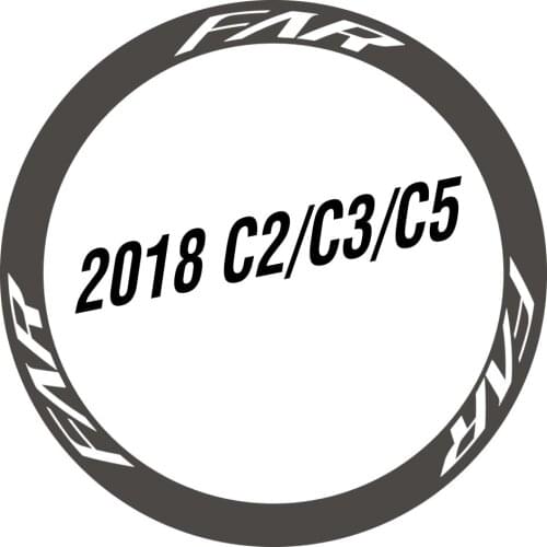 Two Wheel Stickers Set for Farsports Far C2 C3 C5 Ventoux Rim Brake Carbon Road Bike Bicycle Cycling Decals