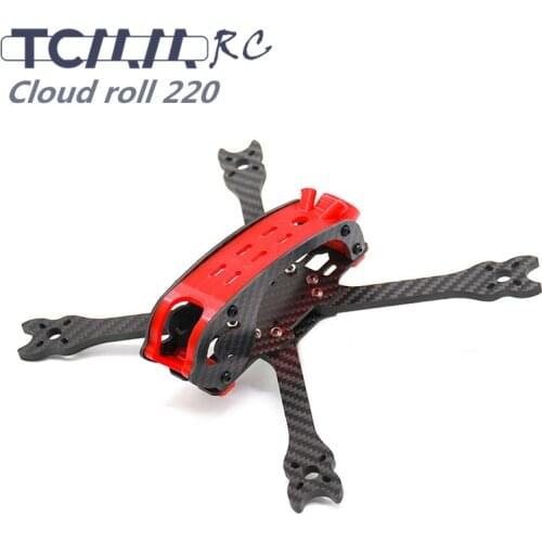 TCMMRC FPV Frame Kit Carbon Fiber Cloud roll 220 220mm 5 Inch 5mm Arm With 3D Printed Parts for RC FPV Racing Drone