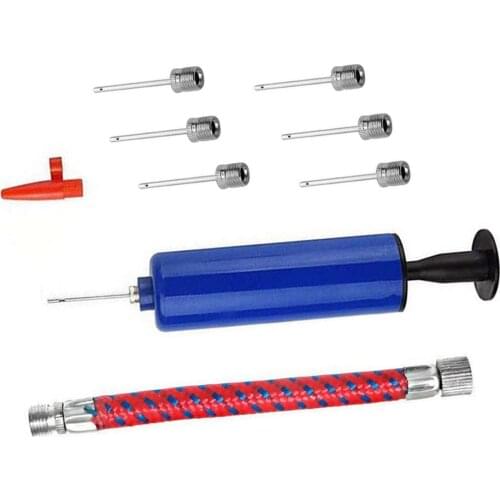 10pcs/set 6 Inch Ball Pump Set with 7 Needles 1 Nozzle 1 Hose Effective Air Pump for Football Basketball Volleyball #W0