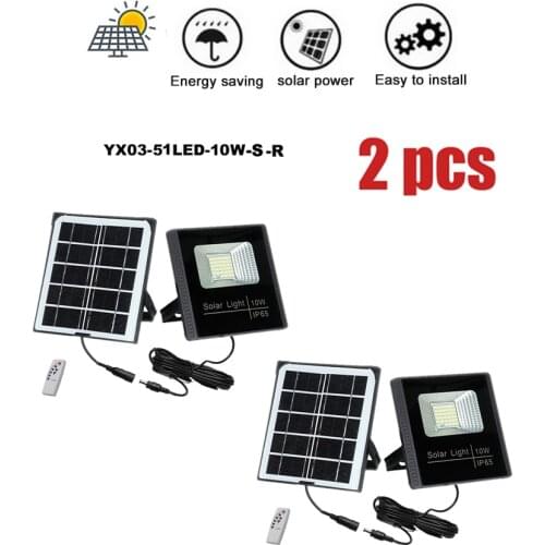 2pcs High Power Solar Wall lamp smart on at night Street Light Outdoor Waterproof Energy Saving Garden Yard Security Night Lamp