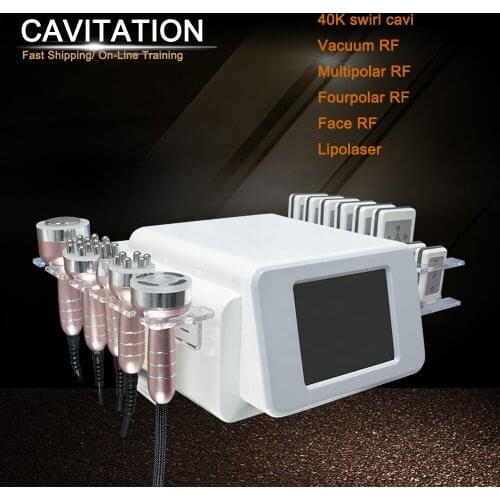 New Promotion 5 In 1 Ultrasonic 40k Cavitation Vacuum Lipo Laser Slimming Machine for Salon Spa