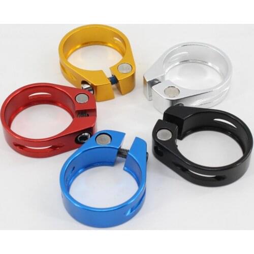 Brand New 5 colors Road Mountain bike aluminum alloy seatpost clamp bicycle seat clamp CNC MTB light parts 31.8/34.9mm Free ship