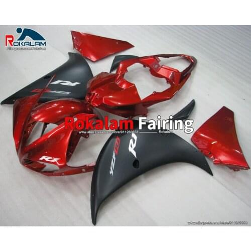 Motorcycle Fairing For Yamaha R1 2009 2010 2011 YZF1000 09 10 11 Red Matte Black Motorbike ABS Bodyworks (Injection Molding)
