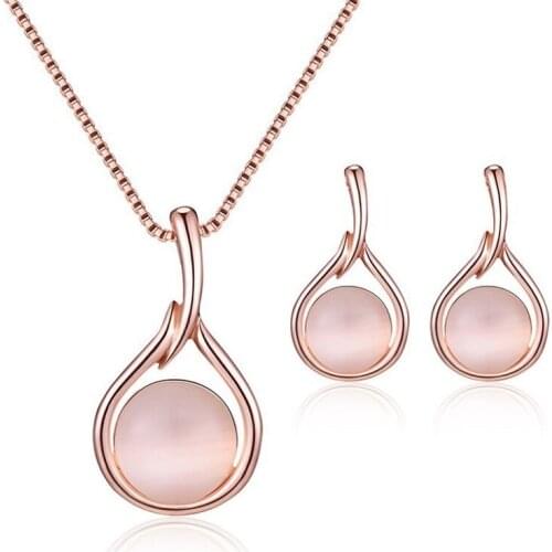 Collares Collier New Crystal Red Opal Golden Color Choker Women Cute Chain Necklace Girls Collar Jewelry Pendants Party 2021