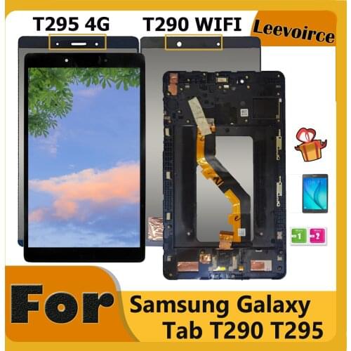 Tested LCD For Samsung Tab A 8.0 2019 T290 T295 SM-T290 SM-T295 LCD Display Screen With Touch Digitizer Glass Assembly + Frame