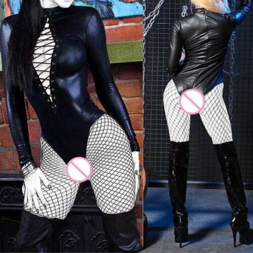 Erotic Sexy Bodysuit Lingerie Leather Restraint Straitjacket Sexy Costume BDSM Bondage Cosplay Clubwear Adult Sex Toys For Women