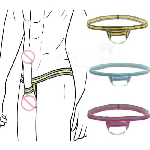 Sexy Men G-String Erotic Lingerie Delay Sex Cockring Ring Bikini Thongs Gay Underwear Male Jockstrap U Pouch Penis Shaper