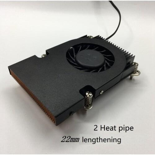 Ultra-thin 21mm one machine 1151/1150 CPU side blowing turbo fan Two hot copper tube windy Radiator