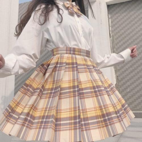 New Japanese Student Long Sleeve Jk Uniform Suit Clothes for High School Girls Pleated Skirts White Shirt Anime Cosplay Seifuku