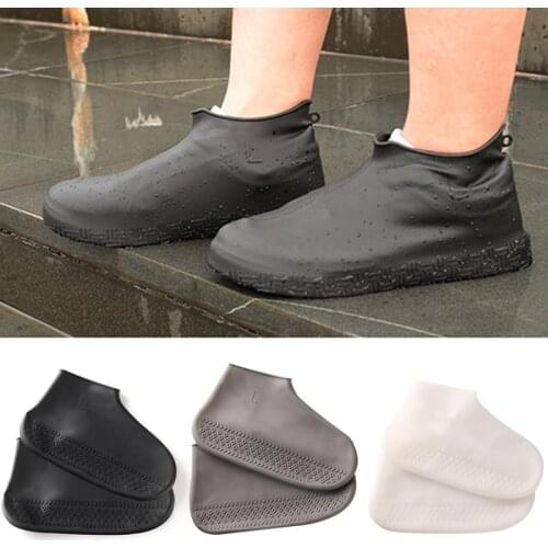 Waterproof Shoe Cover Silicone Material Reusable Shoes Organizers Unisex Shoes Protectors Rain Boots for Outdoor Rainy Days