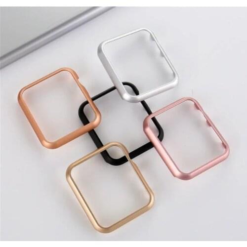 Frame Protective Case For Apple Watch Series 1 2 3 38mm 42mm Cover Shell Perfect Match Bumper Black Sliver Gold Watch Case