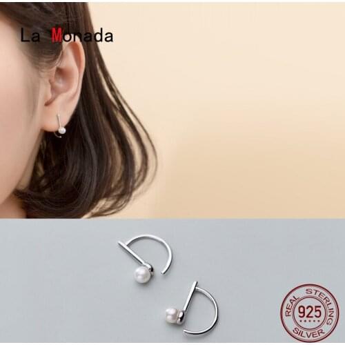 La Monada Music Notes Hoop Earrings For Women Silver 925 Fine Women Earrings Jewelry Minimalist Hoop Earrings 925 Silver Women 1