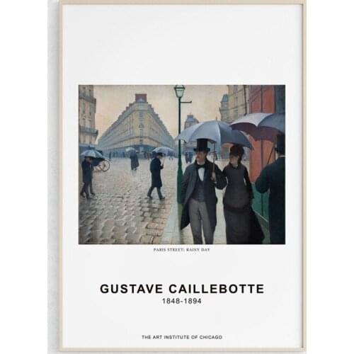 Famous French Artist GUSTAVE CAILLEBOTTE Fine Art Poster Canvas Prints Impressionism Art Painting Picture Gallery Wall Art Decor