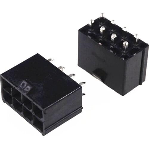 1000pcs 4.2 mm 8 Pin Header Male Pin 0.165" Vertical Computer ATX graphics card GPU PCI-E PCIe Power connector Through Hole PCB