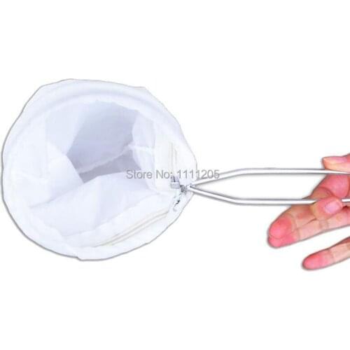 2pc milktea infuser stainless finest filter bag cotton mesh herb fruit juice nut strainer coffee tea maker tools colander