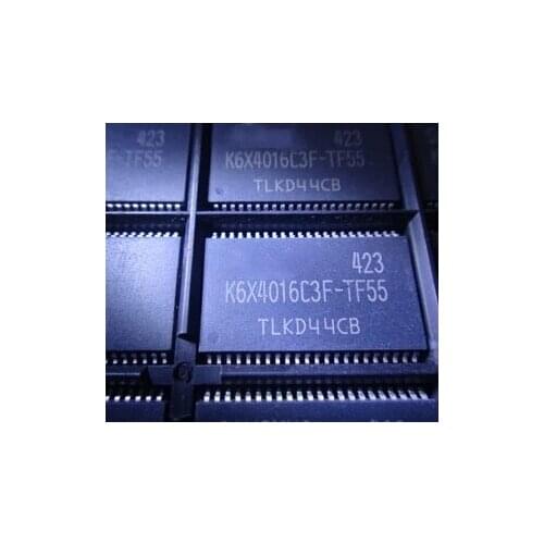 10PCS New K6X4016C3F-TF55 TSOP44