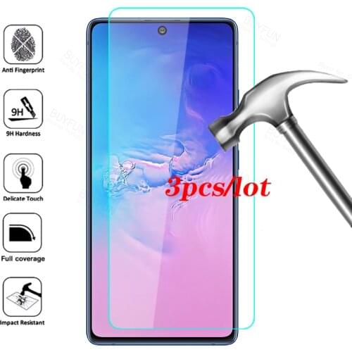 3Pcs Protective Film for Samsung Galaxy S10 Lite Tempered Glass For Samsung S10Lite SamsungS10 Light Lait Glass Case
