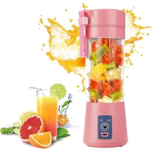 380ml USB Rechargeable Portable Blender Mixer 6 Blades Juicer Juice Citrus Lemon Vegetable Fruit Smoothie Squeezer High Quality