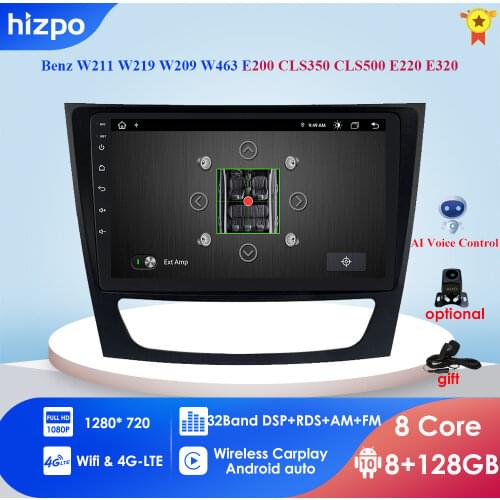 4G LTE Android 10 CarPlay Car Radio Multimedia Video Player Auto Stereo GPS For Mercedes Benz W211 W463 W209 W219 Navi WIFI SWC