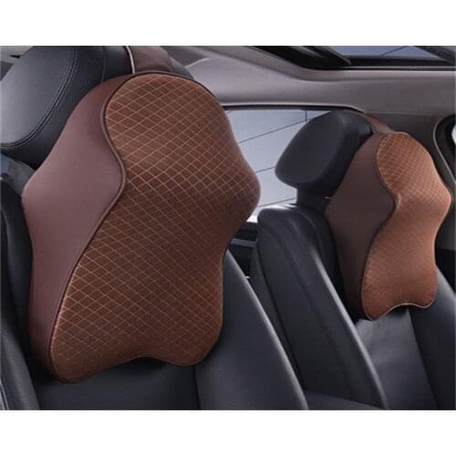 Car secretary 2pcs car Universal neck pillow Memory Foam Pillow Cushion Head Rest Soft Breathable Seat Headrest Accessories