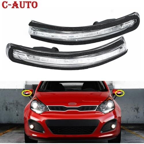 Car Rearview Mirror LED turn Signal light Mirror Indicator Lamp Flashing Light For KIA Rio MK3 2012-2016 87624-1W000 Car-styling