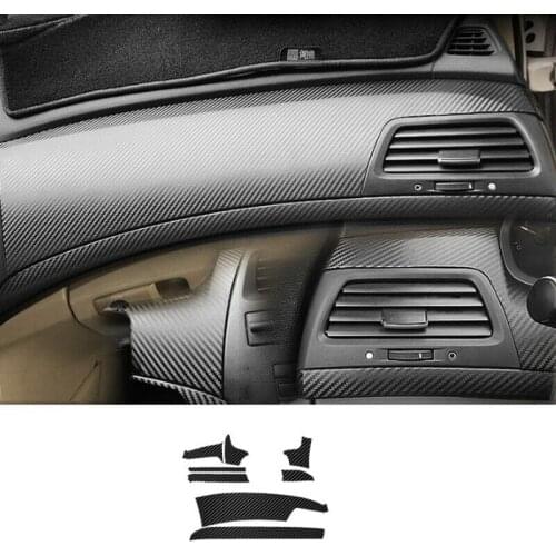 Car Stickers decor Interior Kit Carbon Fiber Style Parts Professional Trim