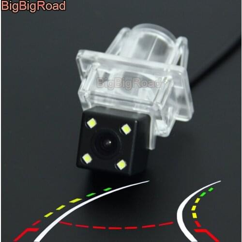 BigBigRoad Car Intelligent Dynamic Trajectory Tracks Rear View Backup Camera For Mercedes Benz A series W176 C seires W204 w166