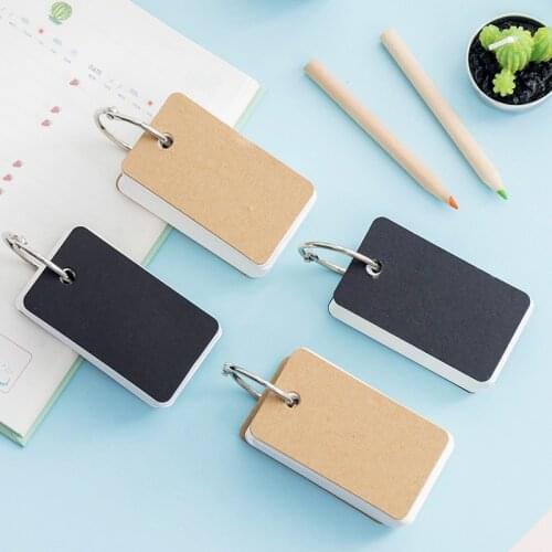 1Pack Simple Kraft Note Pad 100 Sheets Student Vocabulary Writing Reciting Book Mini Card Memo Notebook Office School Stationery