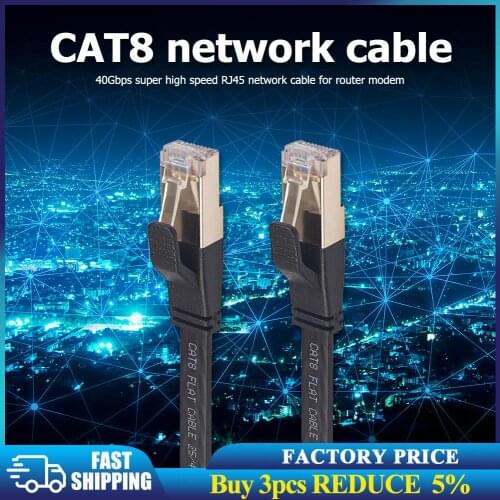 Cat8 Ethernet Cable SFTP 40Gbps Super Speed RJ45 Network Lan Patch Cable for Computer Notebook Switch TV Set Top Box