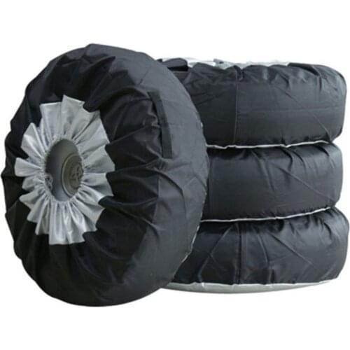 1pcs 13-19inch Tire Cover Case Car Spare Tire Cover Storage Bags Carry Tote Polyester Tire For Cars Wheel Protection Covers