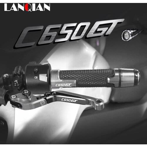CNC Motorcycle Aluminum Brake Clutch Levers Handlebar Hand Grips ends For BMW C650GT C650 GT 2011 2012 2013 2014 2015 2016 2017