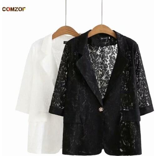 Женские пиджаки блейзеры COMZOF China At AliExpress