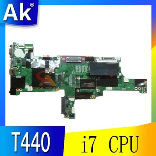 For Lenovo Thinkpad T440 Laptop Motherboard VIVL0 NM-A102 With Intel i7 CPU 100% Fully Tested FRU 04X4024 04X4025 04X4039 04X404