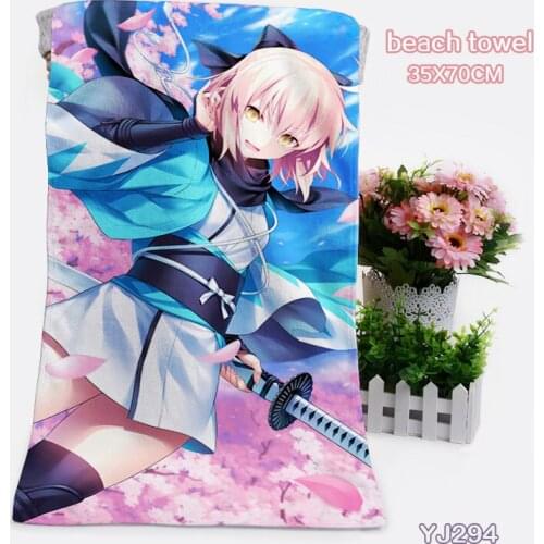 Fate Style Fashion Customized Anime Bath Towels Handkerchief Soft Face Towel Cartoon Washcloth Unisex NEW