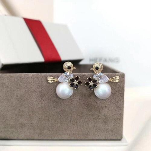 Bird Design 925 Sterling Silver Earrings Findings Mountings Settings Jewelry Parts Fittings for Pearls Coral Jade Agate Stones