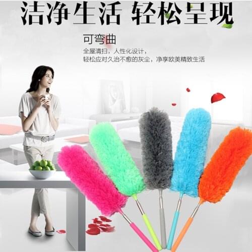 Flexible window cleaner magic duster stainless steel dust duster car fiber duster table top for kitchen household kitchen goods