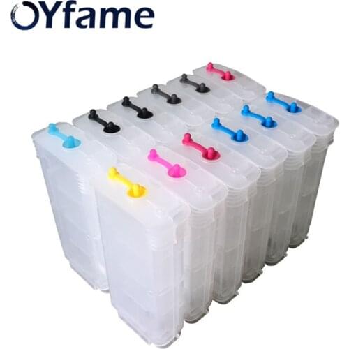 OYfame 12 Pcs 130ML For HP70 Ink Cartridge Refilled Cartridge For HP 70 Ink Cartridge For HP Z3200 Printer With ARC chip