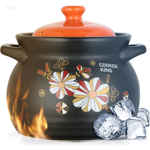 Earthen Casserole Dish Soup Pot Old Fashioned Health Pot with Lid for Gas Stove Ollas De Cocina Kitchen Accessories ZY50SG