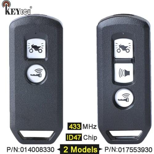 KEYECU 434MHz ID47 P/N: 014008330 / 017553930 Motorcycle Scooter Remote Key Fob for Honda K35V3 ADV SH 150 Forza 300 125 PCX150