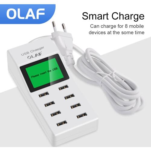 LCD Multi-Function Fast Charger USB Charger for Iphone Huawei Xiaomi Samsung Quick Charge 3.0 Mobile Adapter Smart Phone Charger