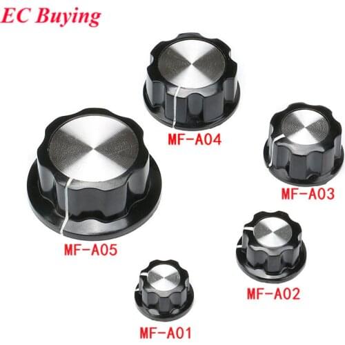 1set Potentiometer Knob Kit for Hole 6mm Dia MF-A01 MF-A02 MF-A03 MF-A04 MF-A05 Rotary Switch Knobs Caps Kit