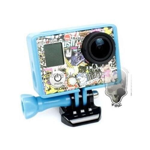 New TMC Tripod Cradle Frame Mount Housing For Gopro Accessories or camera Hero3+/3 Blue