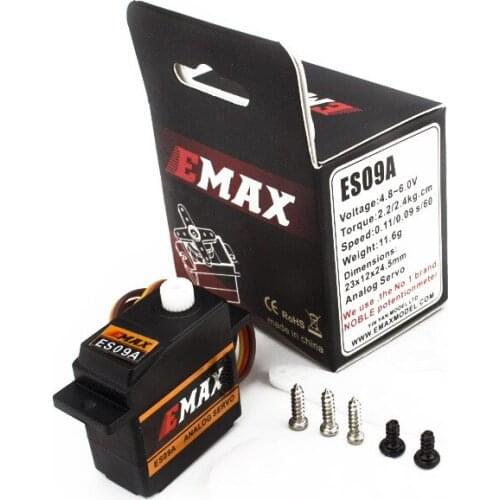 Original EMAX ES09A Dual-bearing Specific Swash High Precision 9g Analog Servo for 450 Helicopters Parts