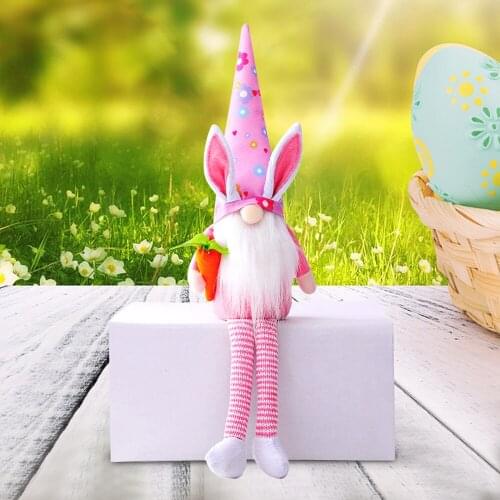 Plush Toy Home Decoration Items Bunny With Long Legs Supply Colorful 1pcs Fairy Hug Color Party Cute Dwarf Elves Doll Ornaments