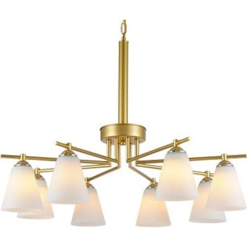 Nordic lamps modern gold minimalist creative personal bedroom dining room lights living room American chandelier