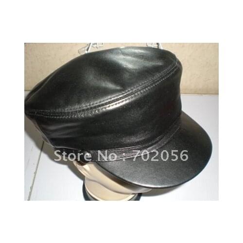 Goat Leather Student Hat Visor Newsboy Cabbie Gatsby Cap 5pcs/lot #2283